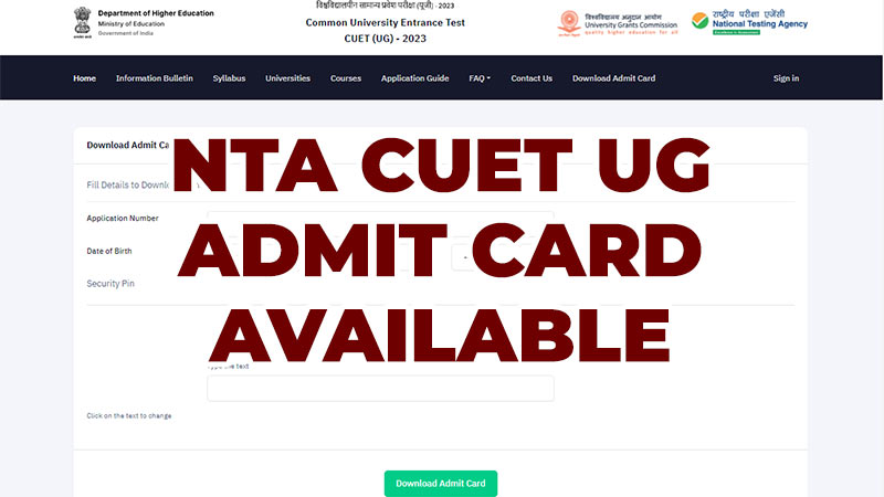 CUET Admit Card